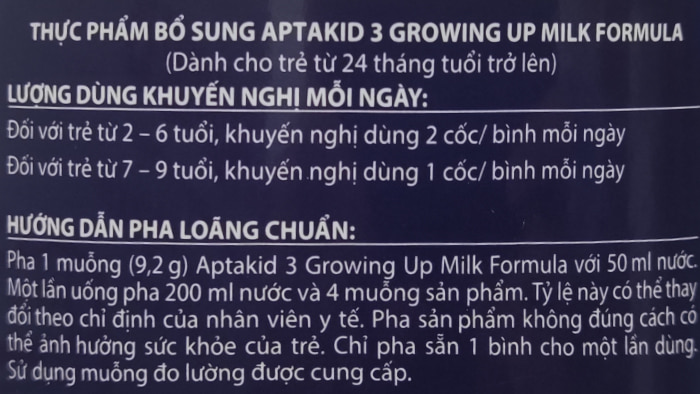 Sữa Aptamil Profutura Kid số 3 800g New Zealand cho trẻ từ 2 tuổi